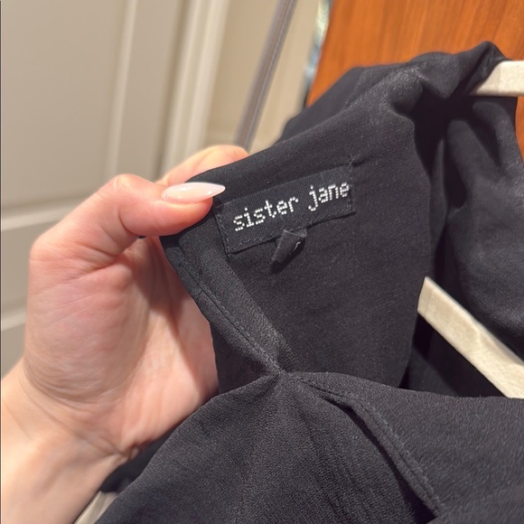 Black Ruffled Layered Top - Picture 3 of 3